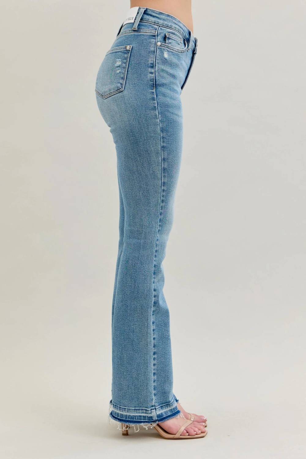 Judy Blue - Destroy And Released Hem Bootcut Jeans