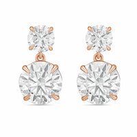 Diana M Jewels - Women's Round Lab-Grown Diamond Stud Earrings (8.00 Ct TCW) - Elegant Plus