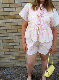 &Merci - Carmin Floral Gingham Top