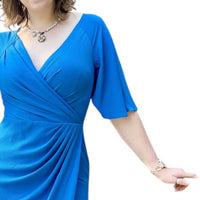 Donna Morgan - Side Drape Midi Dress