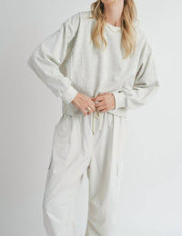 Sadie & Sage - Vita Crewneck W Nylon Panels