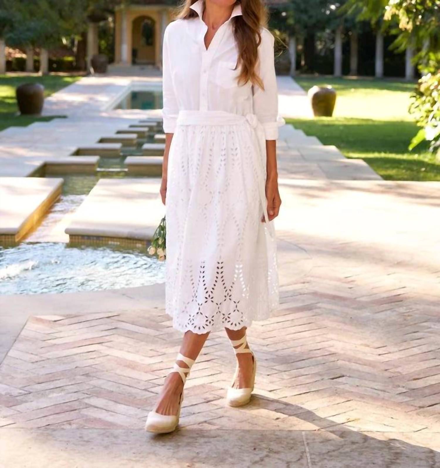 Frank & Eileen - Grace Midi Eyelet Midi Dress