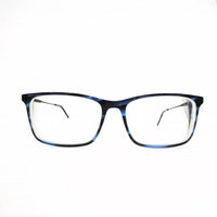 Robert Mitchel - Men's Eyeglasses Frames Rmxl 20203 Bl Blue Horn Gray Large