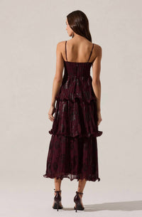 Astr - Lupin Pleated Tiered Maxi Dress