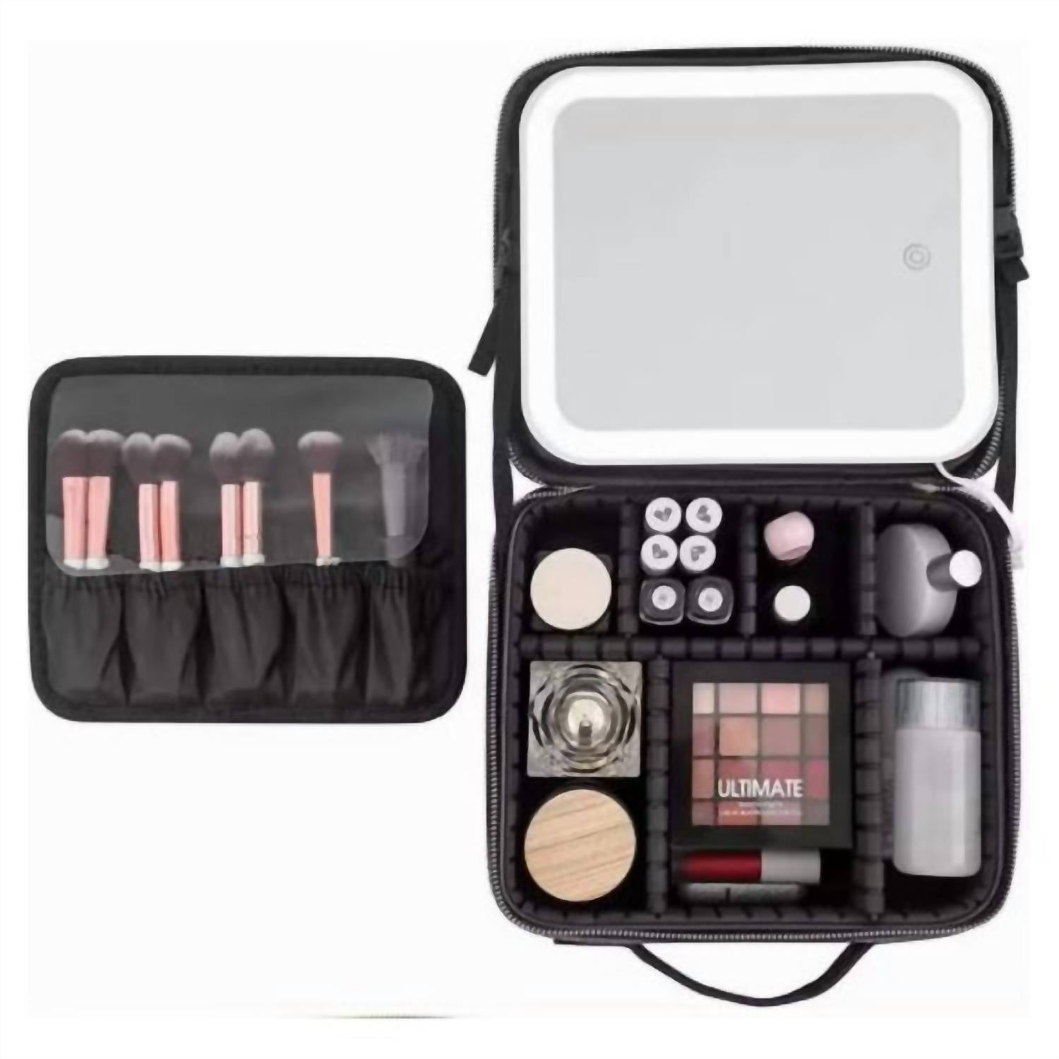 Vivalui - Lighted Makeup Case With Adjustable Mirror