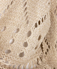 Esqualo - Fancy Open Knit Lurex Bolero
