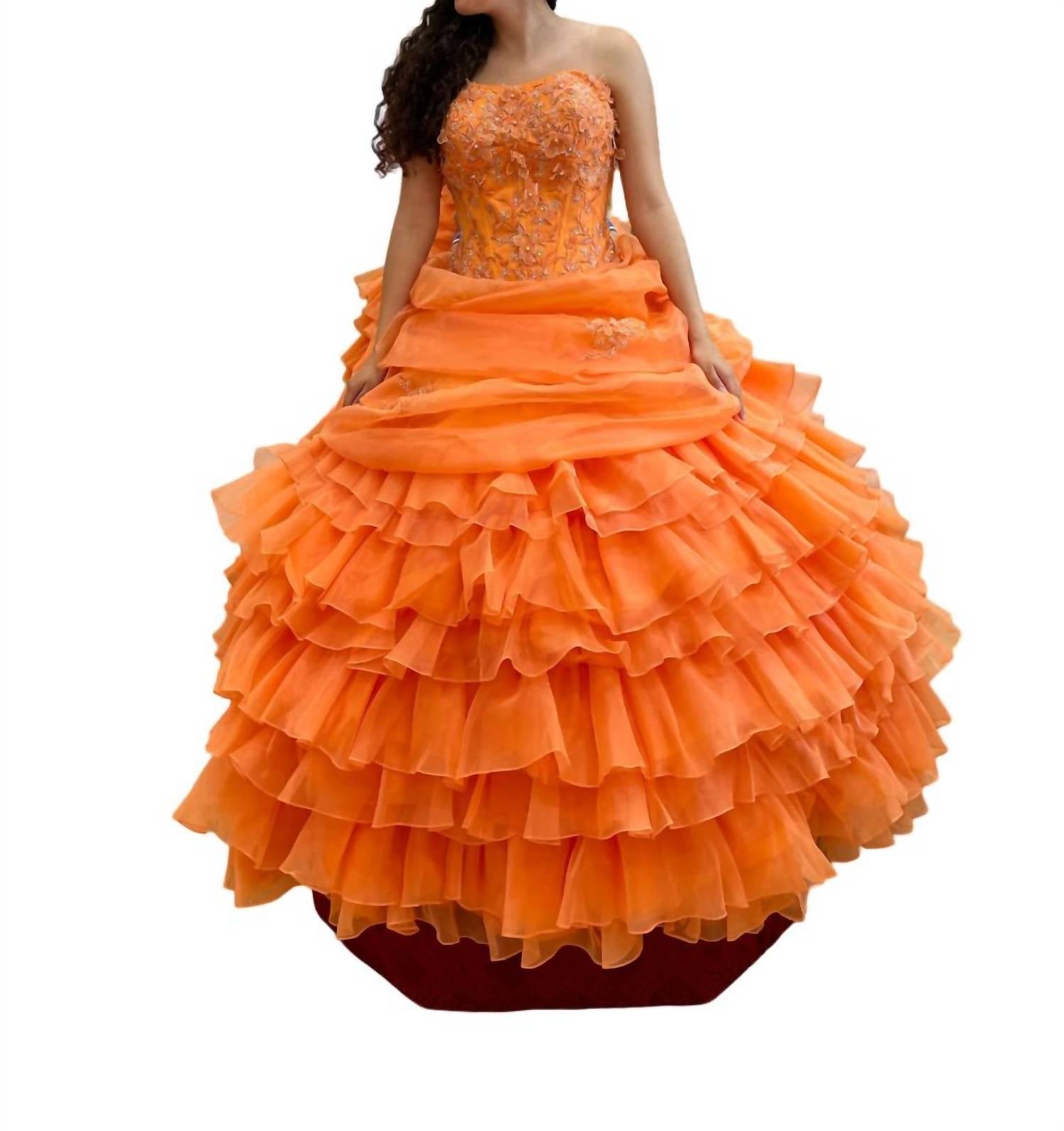 Mary'S Bridal - Beaded Quinceañera Full Skirt Dress