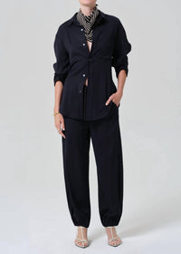 Citizens of Humanity Bubble Pull On Pants in navy - women's pants