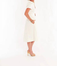 CK BRADLEY Milan Dress in white - women's dress - detail view