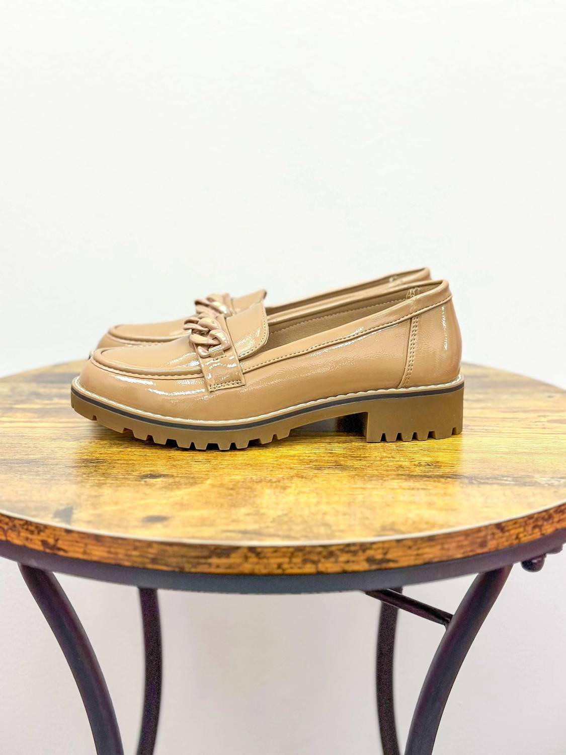 Olem - Women's Patent Leather Loafers