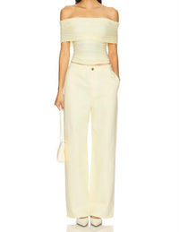 RONNY KOBO MATTEO PANT in yellow - women's pants