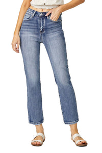 Risen - Traci High Rise Crop Straight Jeans