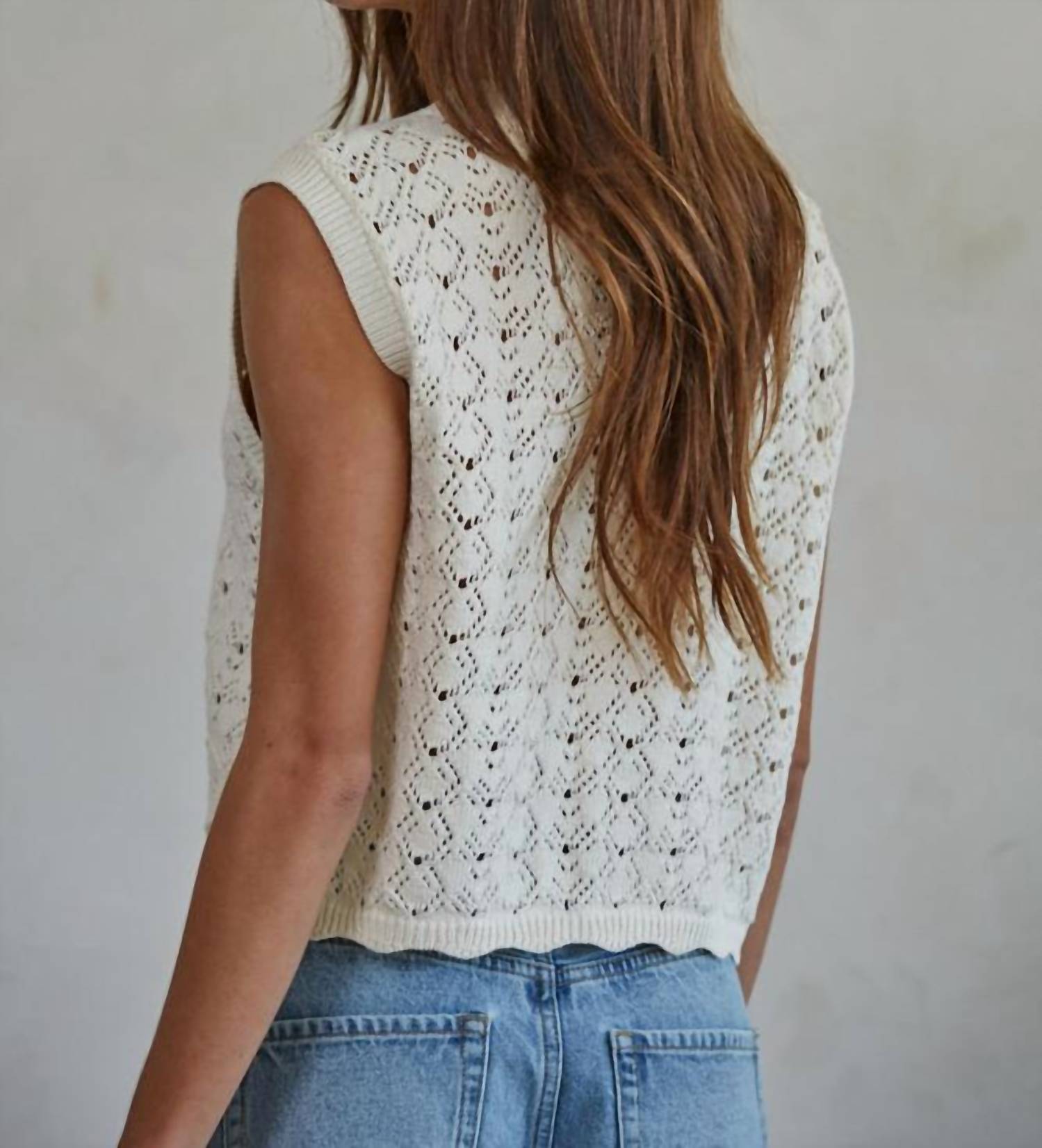 By Together - Ellery Crochet Vest Top