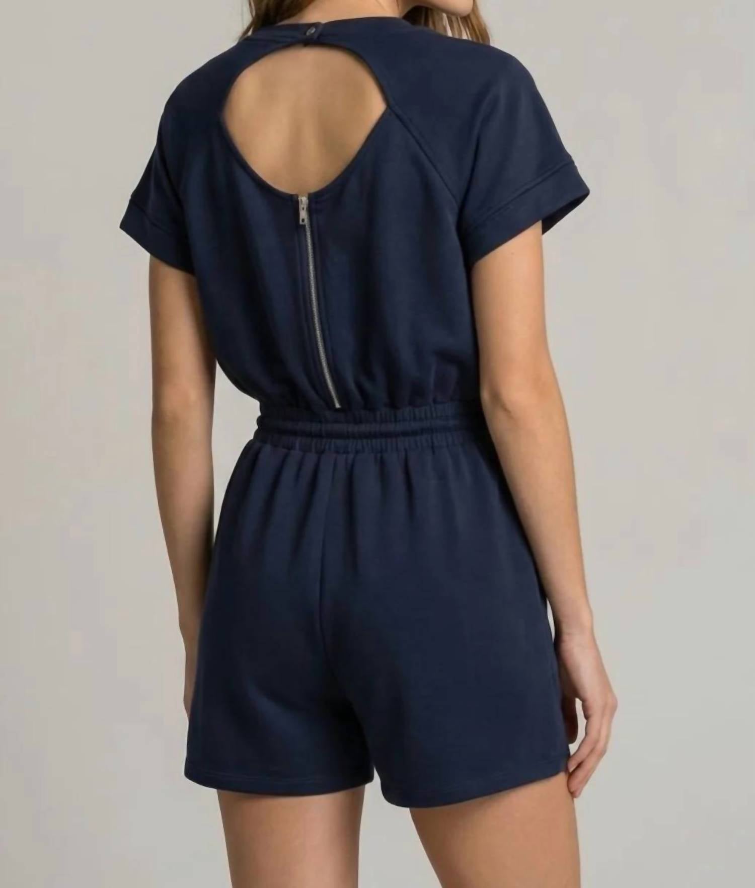 Doe And Rae - Buttery Soft Back-Cutout Romper