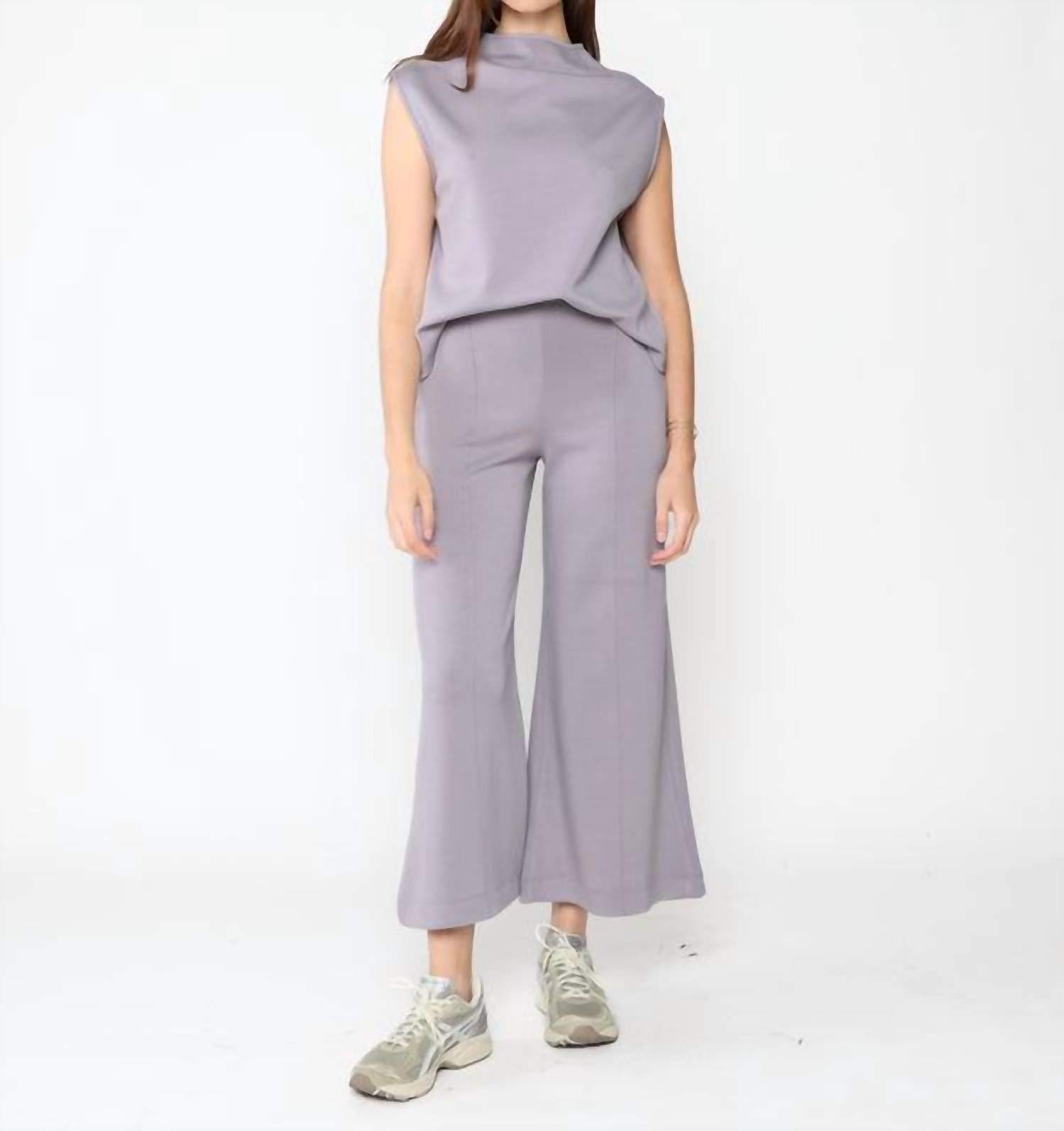 Ripley Rader - Scuba Cropped Wide Leg Pants