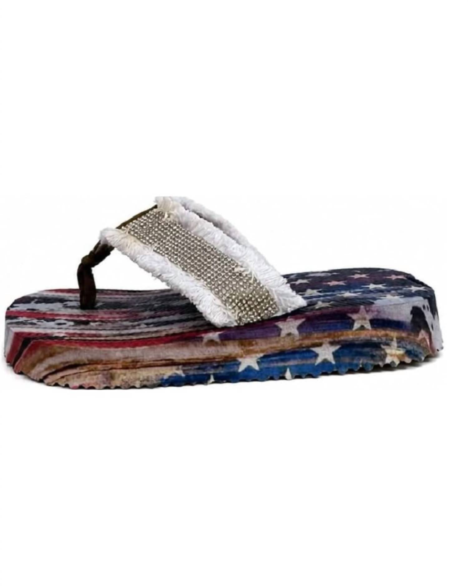Very G - Women's United Frayed Top Flip Flop Sandal