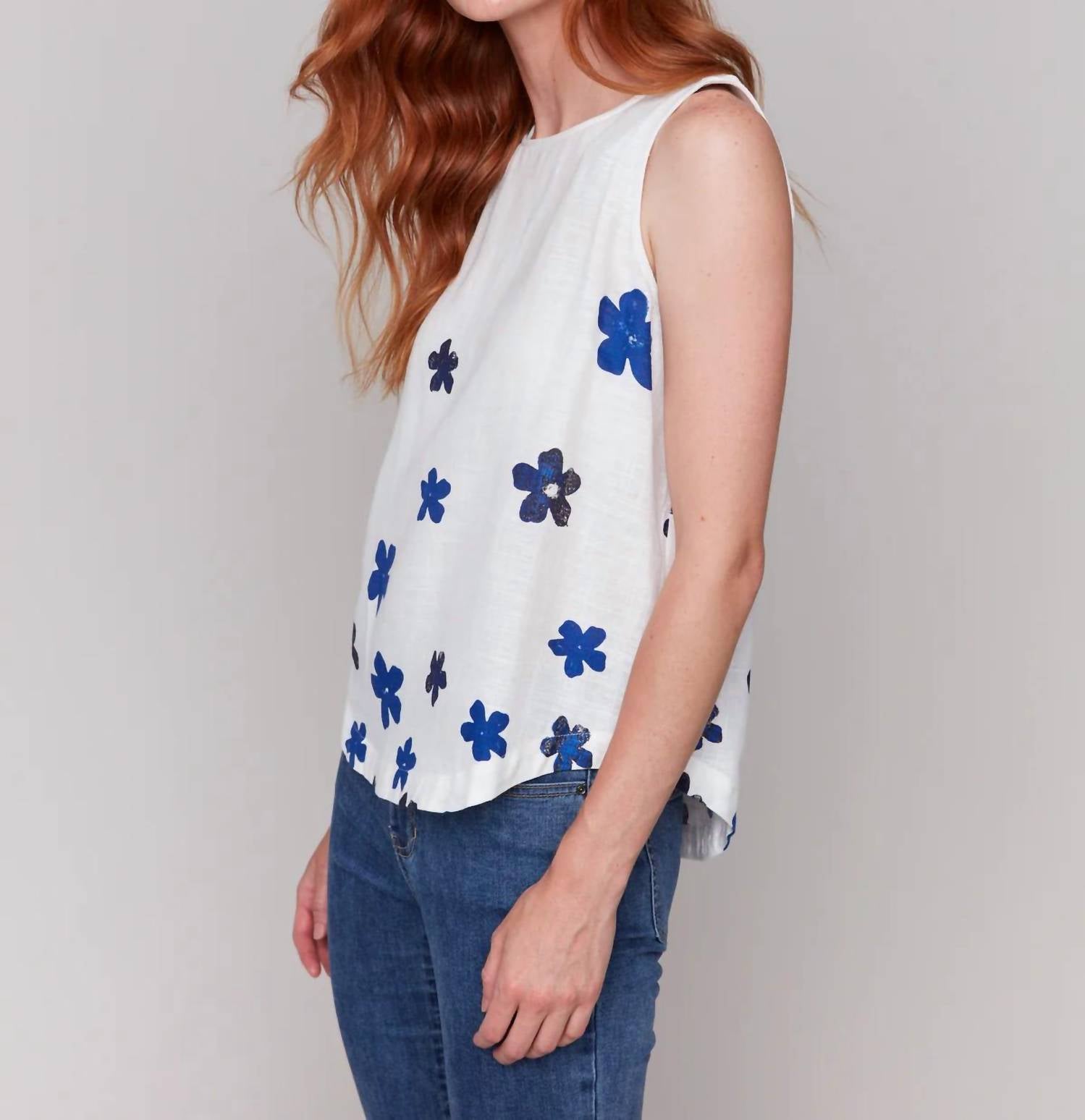 Charlie B - sleeveless woven top