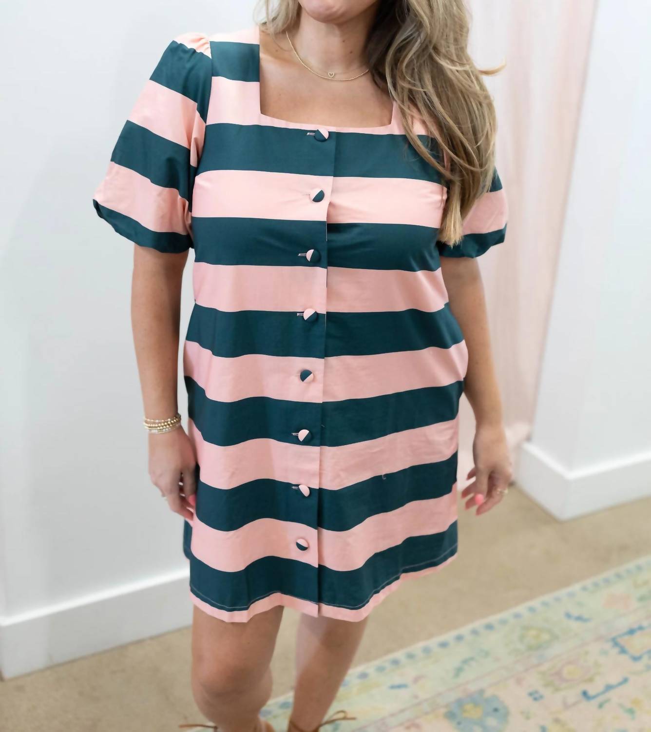 Entro - Skylar Striped Short Dress