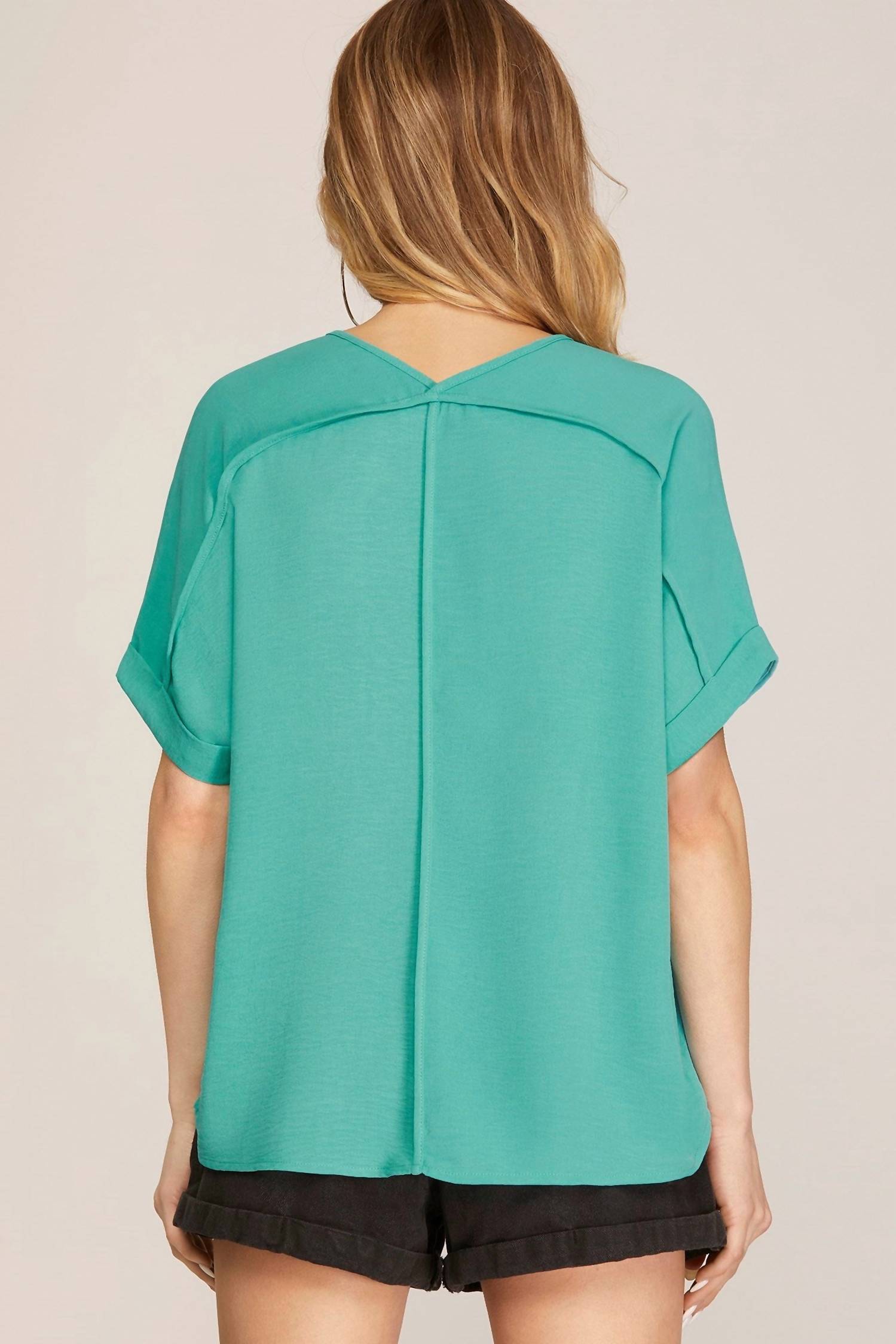 She + Sky - Sea Side High Low Tunic Top