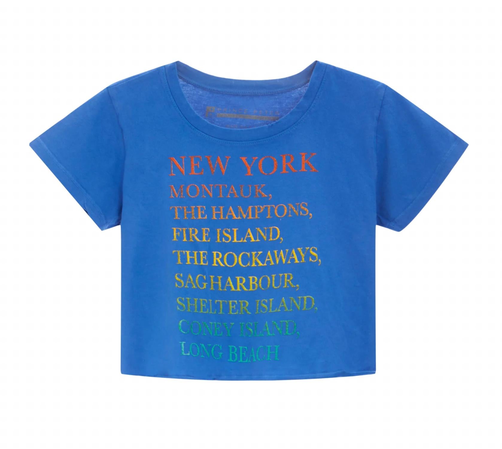 Prince Peter - Women's New York Beaches Cropped Tee