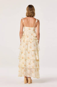 Astr - Women's Adessa Floral Ruffle Tiered Maxi Dress