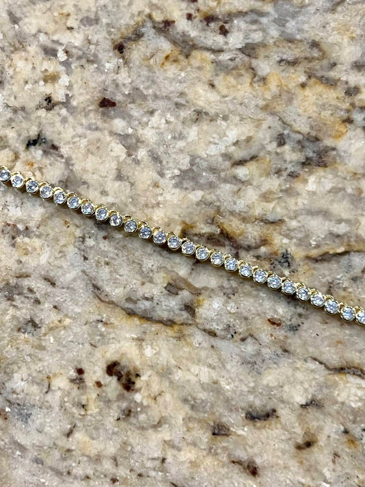 Sahira - Women's Chloe Bezel Tennis Necklace