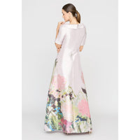 Kay Unger - Coco Pleated Crossover Collar Gown