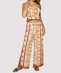 Lost + Wander - Coral Faire Pants