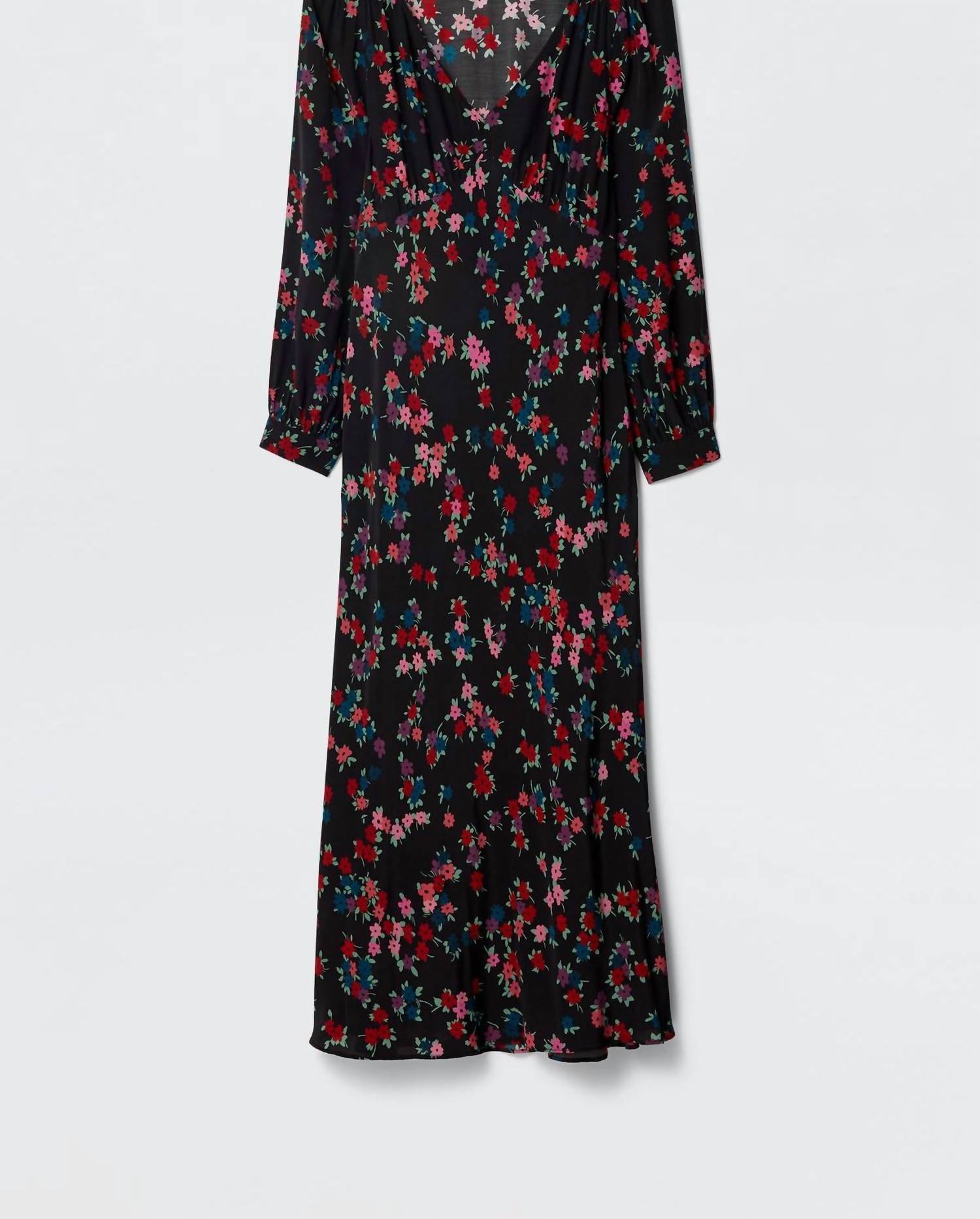 RIXO Mavis Midi Dress in city floral black - women's dress - view 6