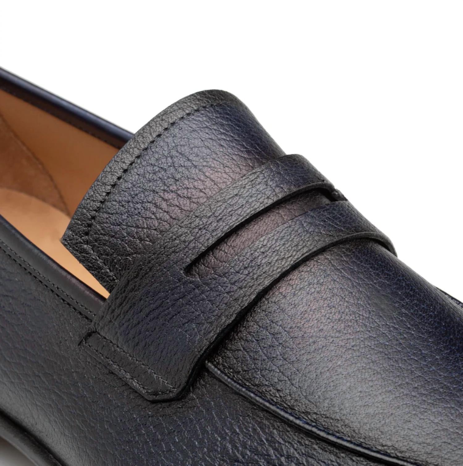 Mezlan - Deerskin Penny Loafer Black