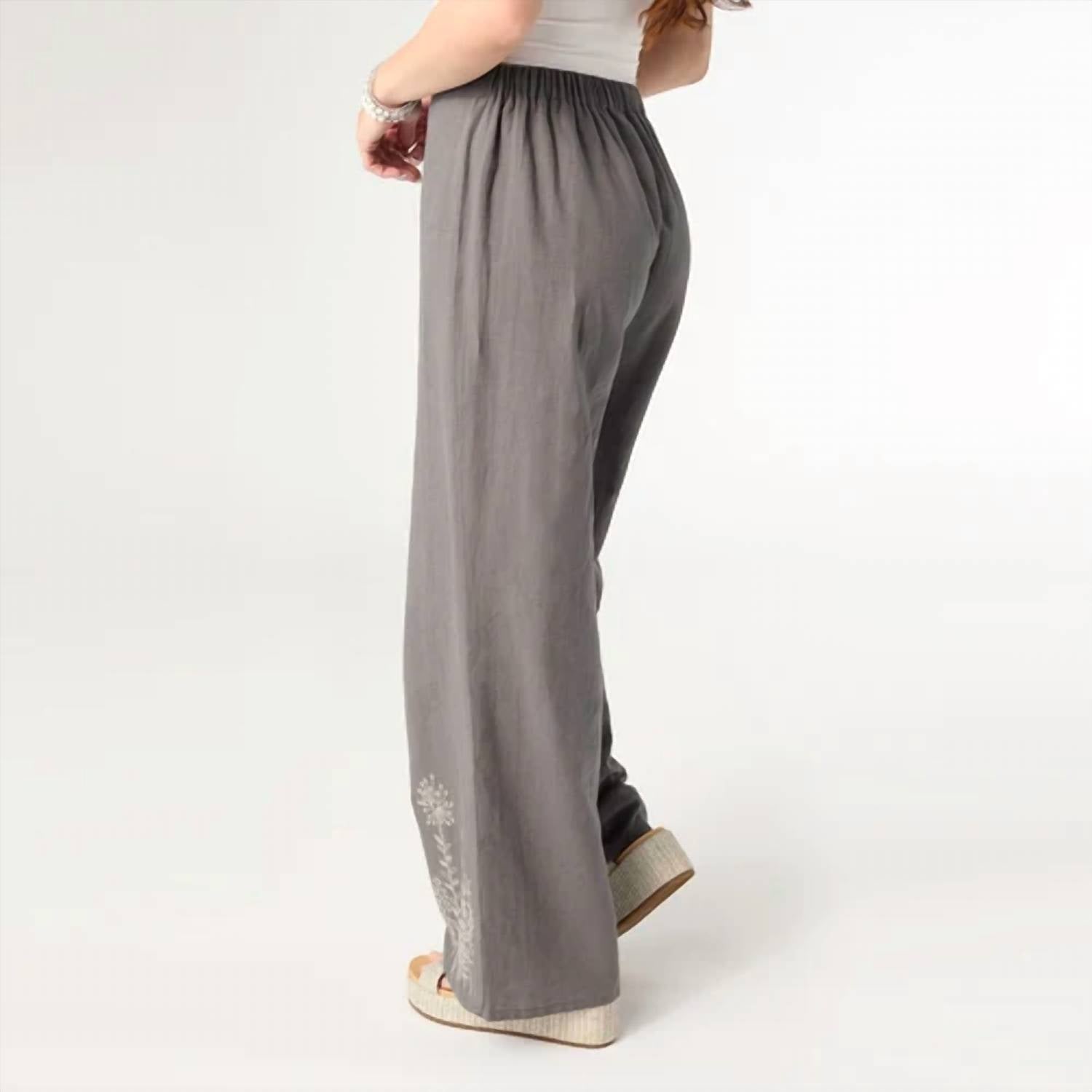 Coco + Carmen - Ava Floral Embroidery Pants