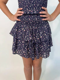 Katie J NYC Girls Brooke Skirt in midnight ditsy - kids' skirt