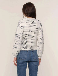 heartloom Everly Crewneck Sweater in ivory - women's sweater - detail view