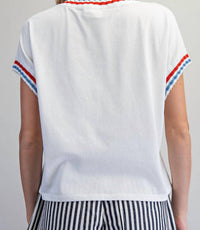 Ee:Some - Usa Graphic Bow Top