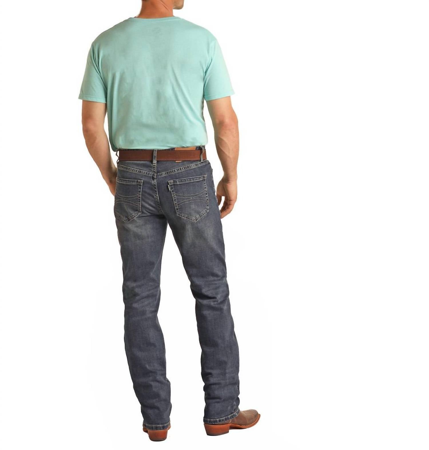 Rock & Roll Denim - Cowboy Hooey Double Barrel Stackable Bootcut Jeans