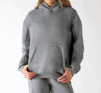 glyder Buffalo Pullover Hoodie in carbon heather - women's top
