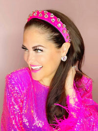 Brianna Cannon - Crystal And Pearl Heart Studs