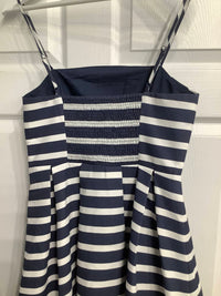 English Factory - Women's Striped Pleated Midi Dress