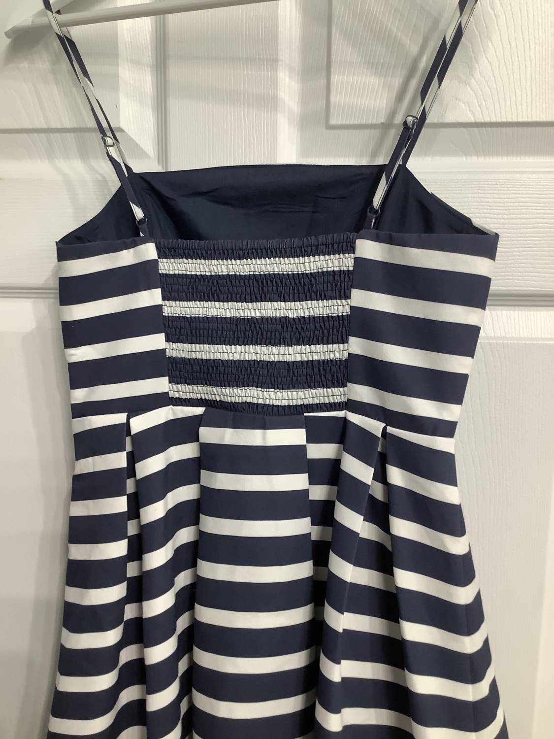 English Factory - Women's Striped Pleated Midi Dress