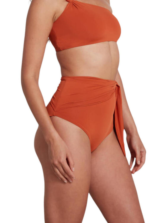 Sauipe - Elle High Waist Bikini Bottom with Sash