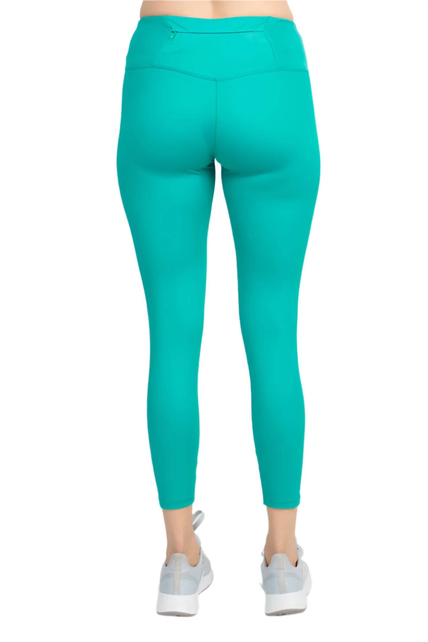 Ac-Tiv-Ology - Mid Waist Banded High Shine 7/8 Interlock Legging