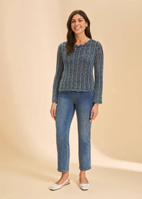Fdj - Open Weave Long Sleeve Sweater