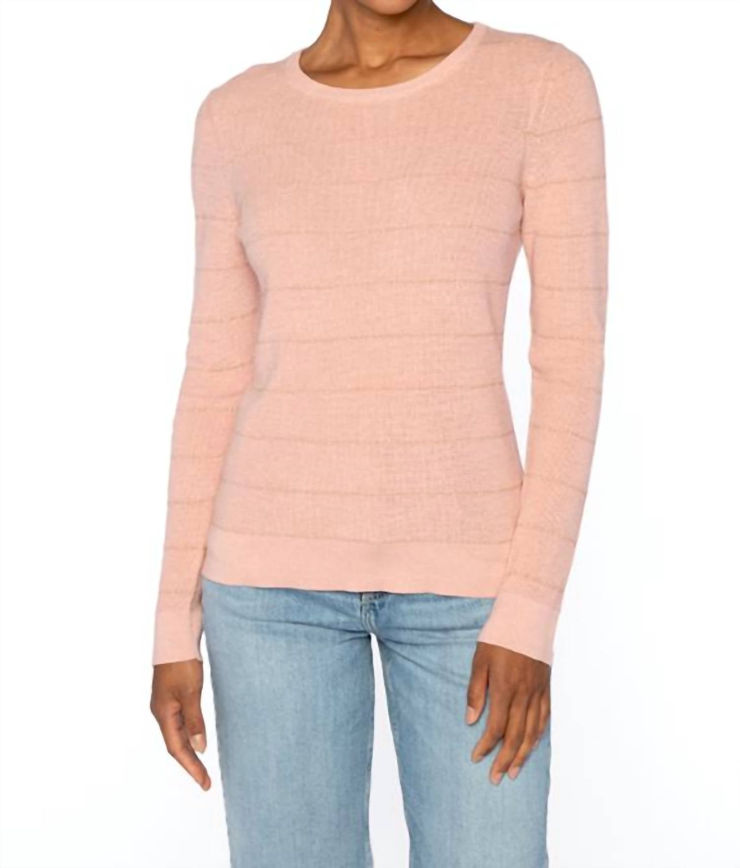 Kinross - Thermal Lurex Stripe Crew Top