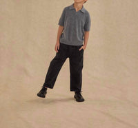 Rylee + Cru Baggy Pant in washed black 1 - kids' item