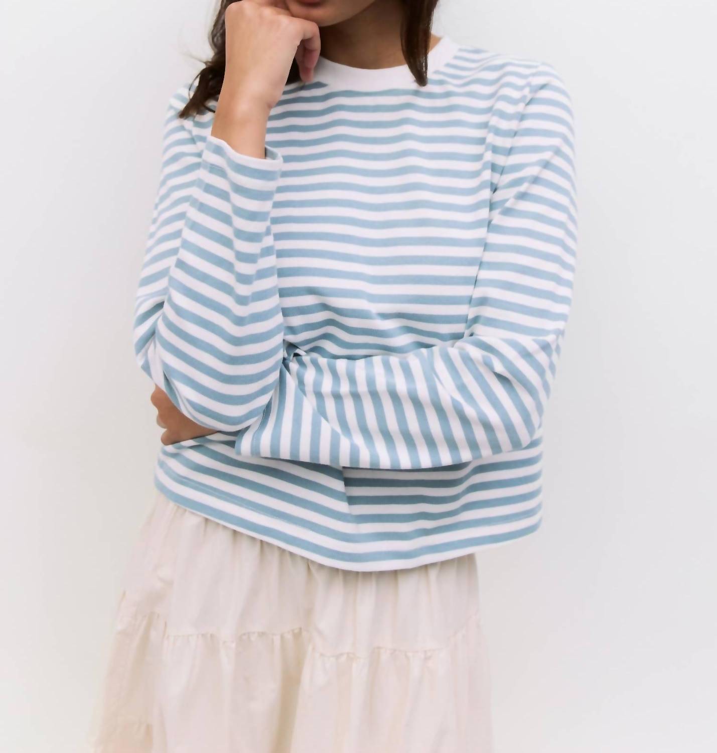 Mod Ref - Kathleen Striped Long Sleeve Top