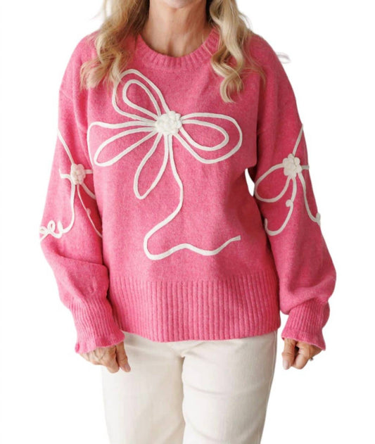 Entro - Bow Adorned Detail Sweater