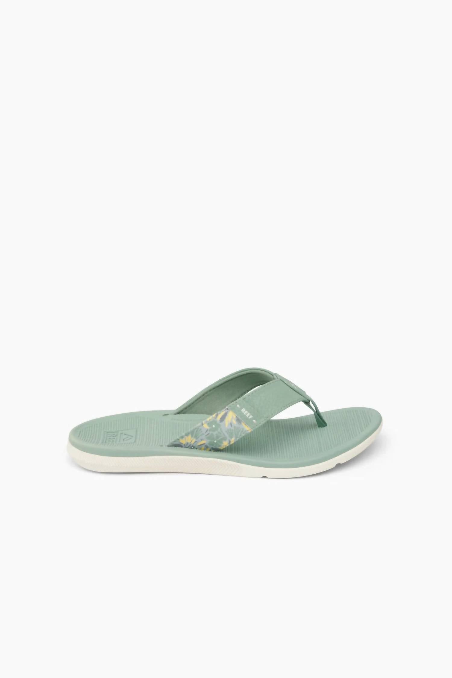 REEF Women's Santa Ana Flip-flops in frosty - women's sandal - detail view
