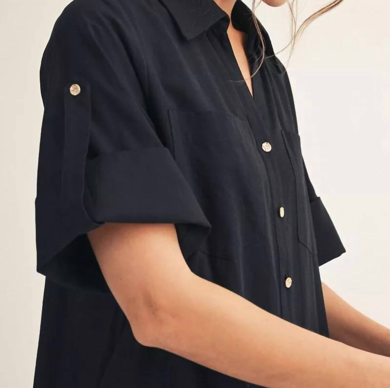 Jodifl - Women's Button Down Midi Dress