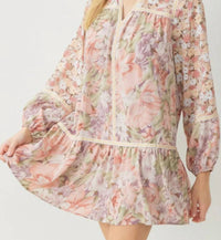 Entro - Floral Drop Waist Dress