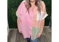 Andree By Unit - Sorbet Button Up Top